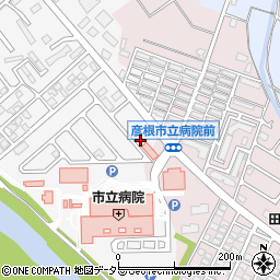 ローソン彦根八坂店周辺の地図