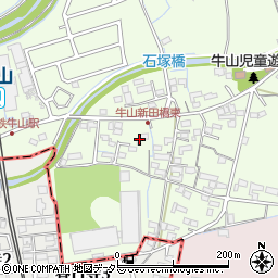 愛知県春日井市牛山町2396-1周辺の地図
