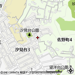 神奈川県横須賀市汐見台3丁目16周辺の地図