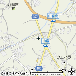 静岡県富士宮市山宮864周辺の地図