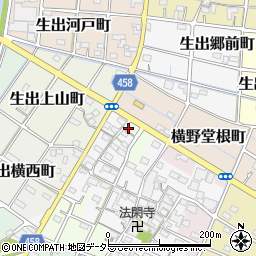 愛知県稲沢市横野西郷町2周辺の地図