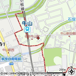 愛知県春日井市牛山町961-6周辺の地図