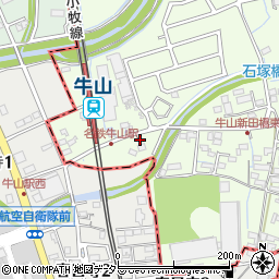 愛知県春日井市牛山町965周辺の地図