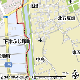 愛知県一宮市丹陽町九日市場中島周辺の地図