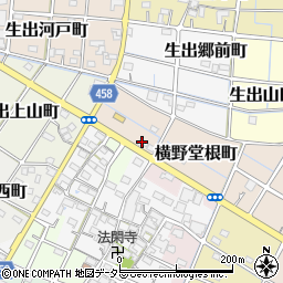 愛知県稲沢市横野堂根町12周辺の地図