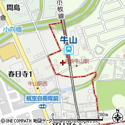 愛知県春日井市牛山町945-4周辺の地図