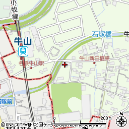 愛知県春日井市牛山町2420-33周辺の地図