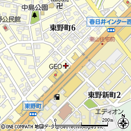 トヨタレンタリース名古屋春日井インター店周辺の地図