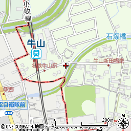 愛知県春日井市牛山町964-4周辺の地図