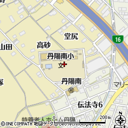 愛知県一宮市丹陽町九日市場周辺の地図