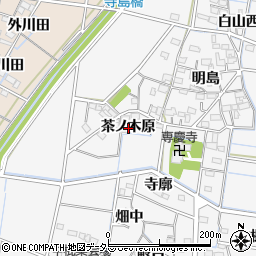 愛知県稲沢市祖父江町山崎茶ノ木原周辺の地図