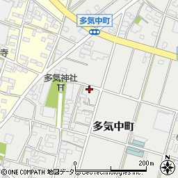 愛知県小牧市多気中町318周辺の地図