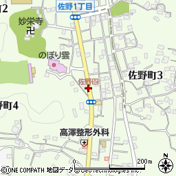 佐野四周辺の地図