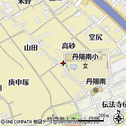 愛知県一宮市丹陽町九日市場高砂周辺の地図