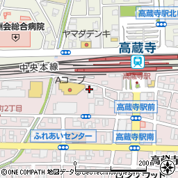 魚錠高蔵寺店周辺の地図