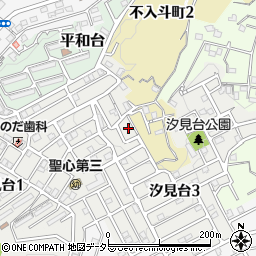 神奈川県横須賀市汐見台3丁目3周辺の地図