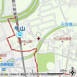 愛知県春日井市牛山町984-35周辺の地図