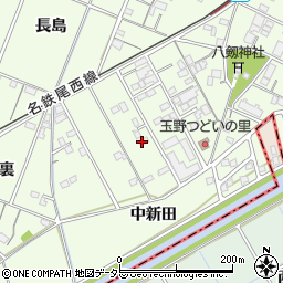 愛知県一宮市玉野涜漉周辺の地図