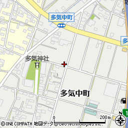愛知県小牧市多気中町189周辺の地図