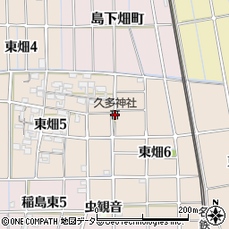久多神社周辺の地図