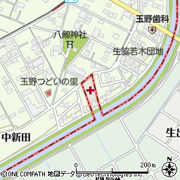愛知県稲沢市西島町上割周辺の地図
