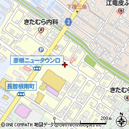 メナード化粧品彦根城東代行店周辺の地図