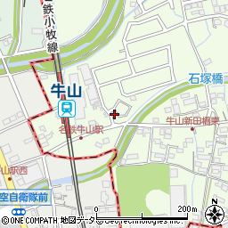 愛知県春日井市牛山町984-37周辺の地図