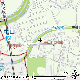 愛知県春日井市牛山町992-2周辺の地図