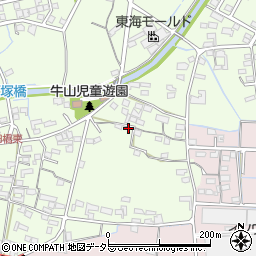 愛知県春日井市牛山町2553周辺の地図