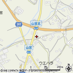 静岡県富士宮市山宮394周辺の地図