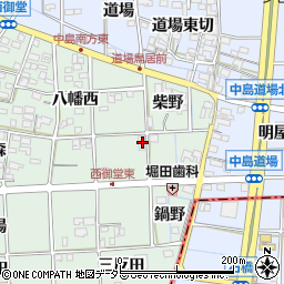 愛知県一宮市萩原町西御堂半抜21周辺の地図