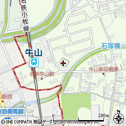 愛知県春日井市牛山町984-39周辺の地図