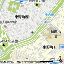愛知県春日井市東野町西1丁目1-10周辺の地図