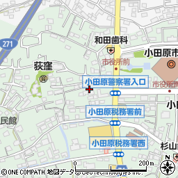 神奈川県小田原市荻窪537周辺の地図