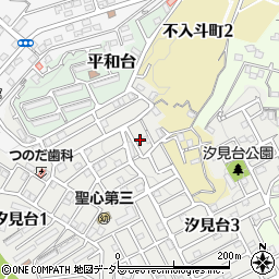 神奈川県横須賀市汐見台3丁目1周辺の地図