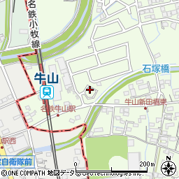 愛知県春日井市牛山町984-38周辺の地図