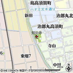 知元寺周辺の地図