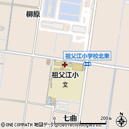 稲沢市役所　祖父江児童クラブ周辺の地図