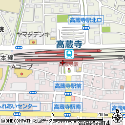 高蔵寺駅南公衆トイレ周辺の地図