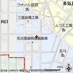 愛知県小牧市多気西町45周辺の地図