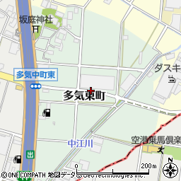 愛知県小牧市多気東町周辺の地図