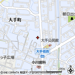 ファミリーマート春日井大手橋西店周辺の地図