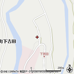 京都府南丹市美山町下吉田周辺の地図