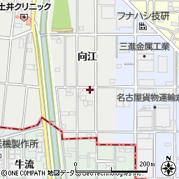 愛知県小牧市藤島町向江93周辺の地図