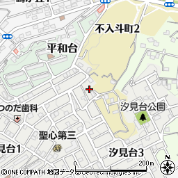 神奈川県横須賀市汐見台3丁目2周辺の地図