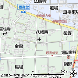愛知県一宮市萩原町西御堂八幡西54周辺の地図