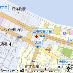 洋服の青山横須賀三春町店周辺の地図