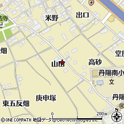 愛知県一宮市丹陽町九日市場山田周辺の地図