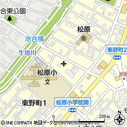 ダスキン　愛の店東野周辺の地図