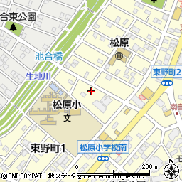 ダスキン愛の店東野周辺の地図
